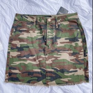 NWT Camo Print Mini Skirt